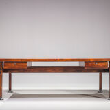 Mid-Century Modern Jacaranda Itamaraty Desk by Sergio Rodrigues for Oca, Brazil, 1960s