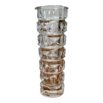 Vintage crystal glass vase 1950