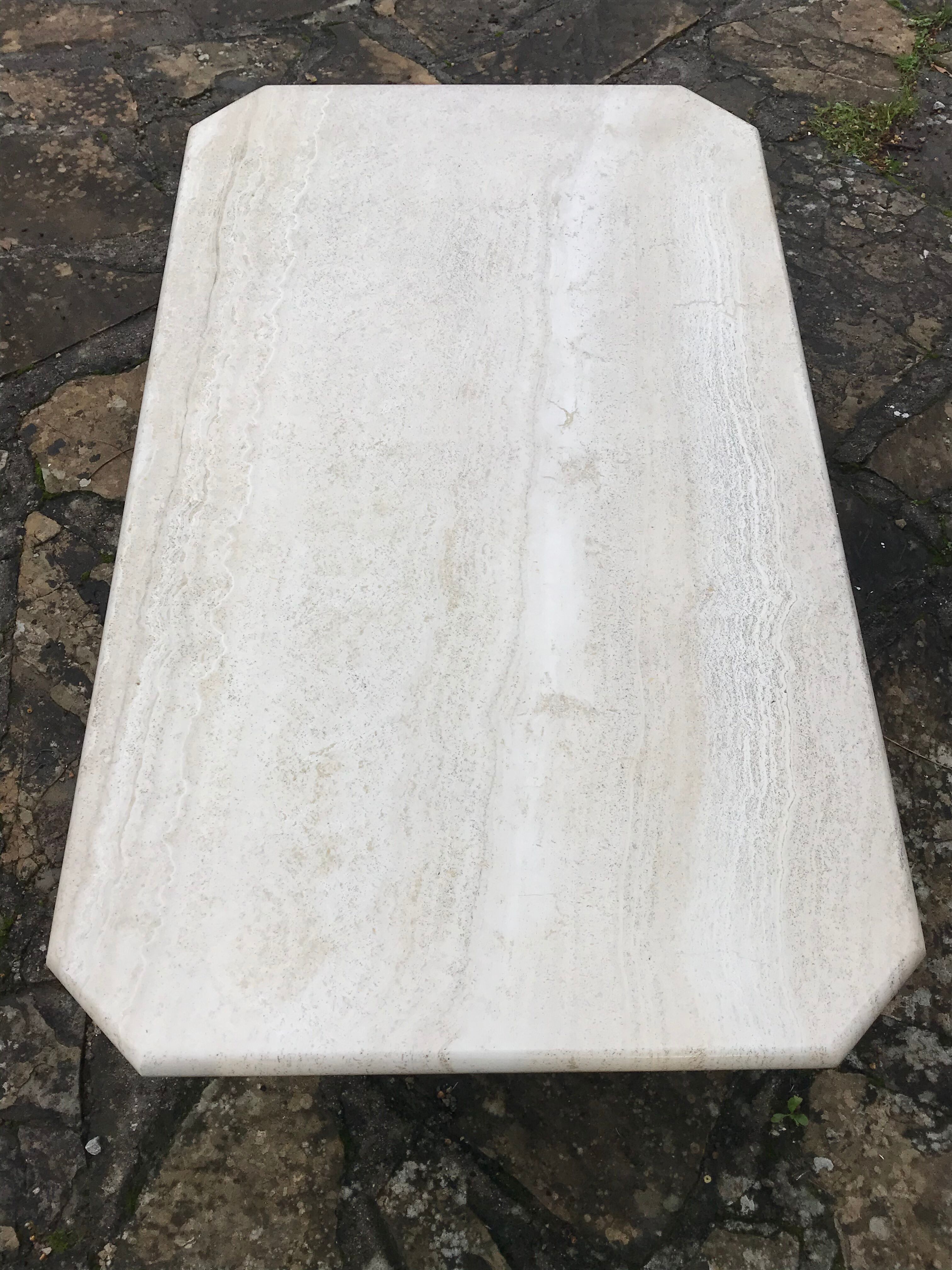 Vintage travertine coffee table