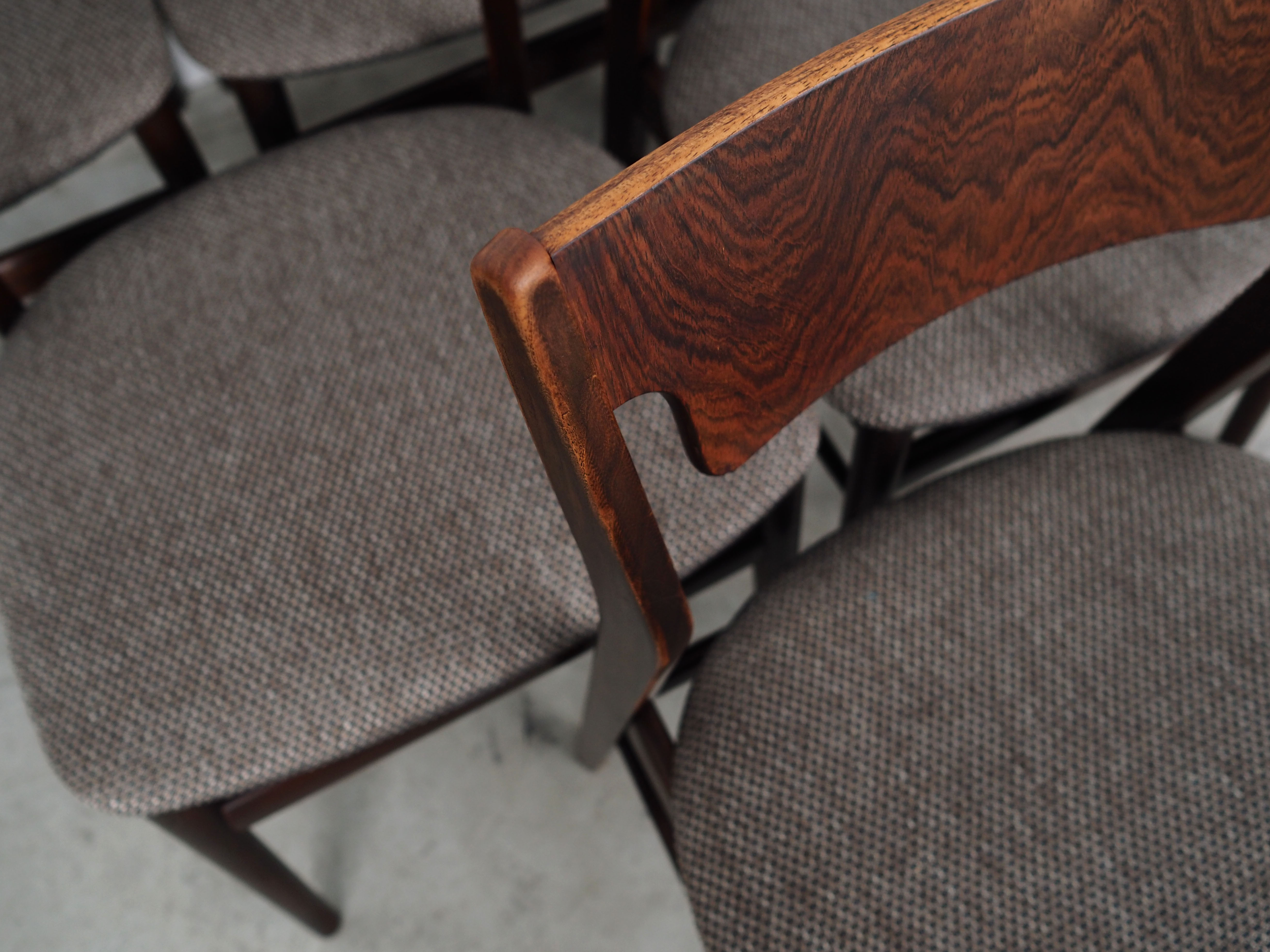 Set of six oak chairs, Danish design, 1970s, production: Denmark