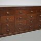 Vintage Dutch Oak Apothecary / Shop Cabinet, 1940s