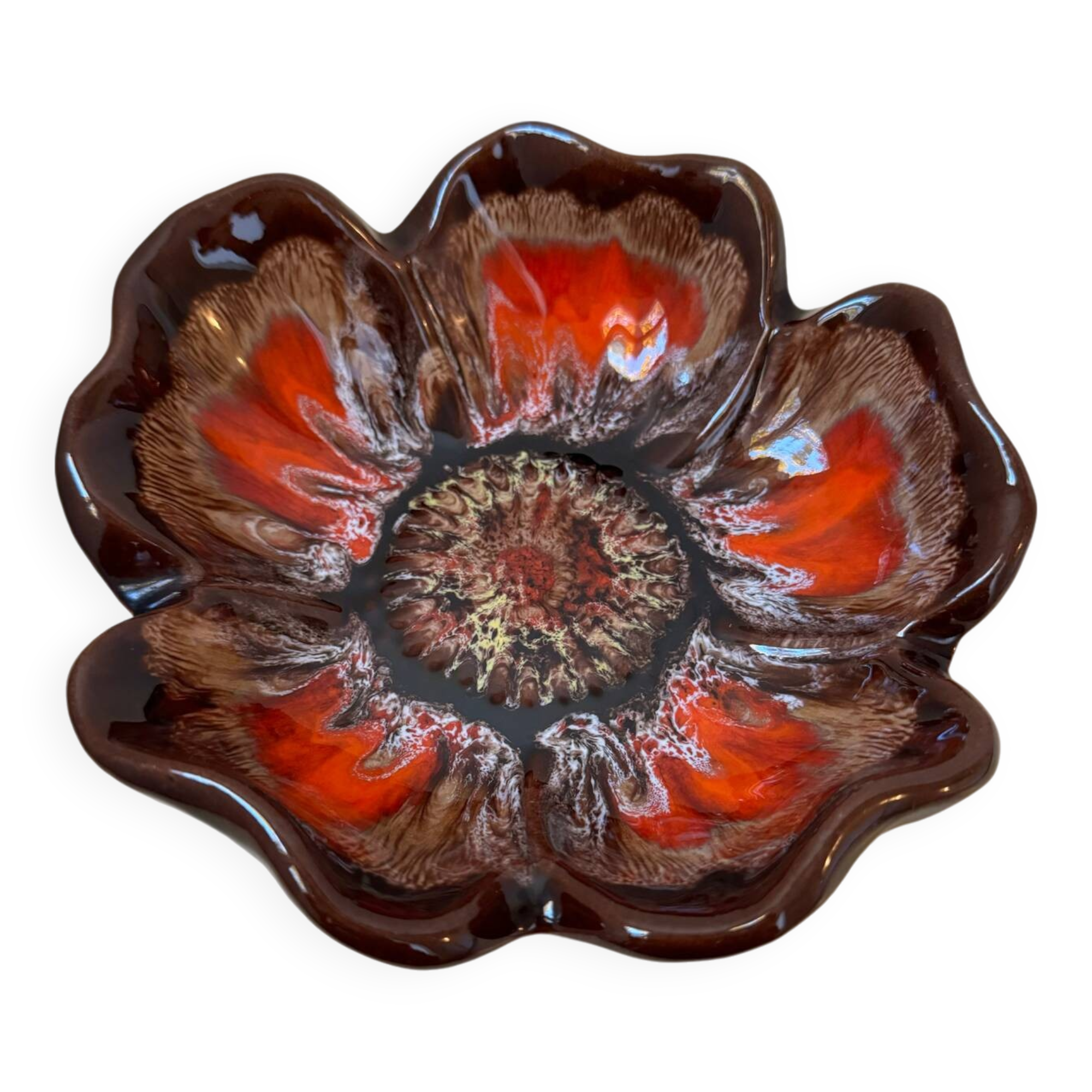 Vallauris ceramic flower emptier from the 60s