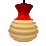 Design Glass Pendant Lamp Space Age, from the 70s