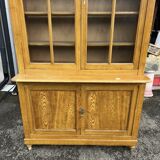 Large antique wooden glass library – 262 cm