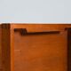 Scandinavian modern storage cabinet in teak with sled base Denmark 1960