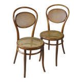 2 KOHN bistro chairs N°11/14 from 1890, cane