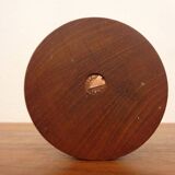 Large teak candleholder from Anri Form, Italy, 1960s.
