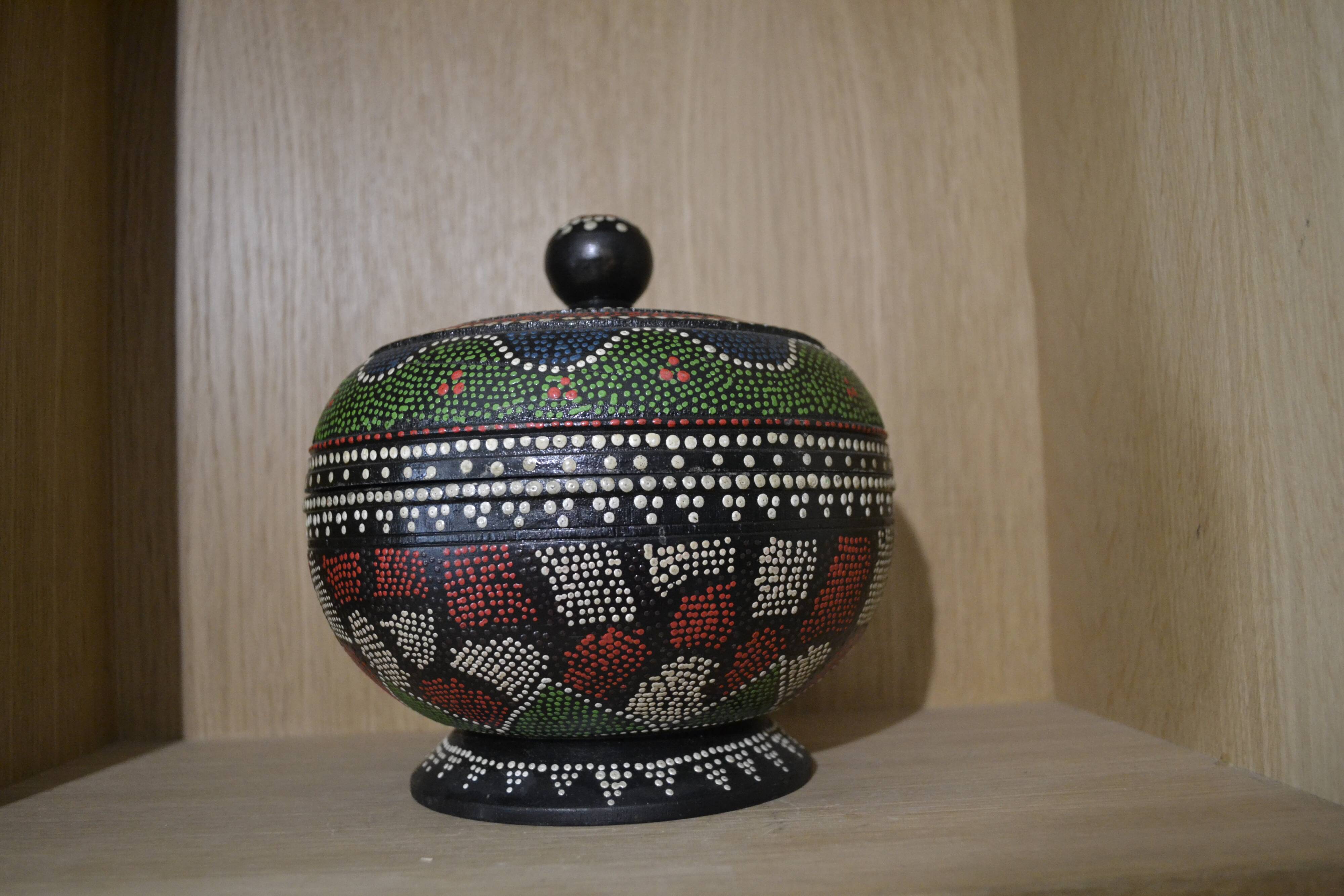 Boite africaine en bois