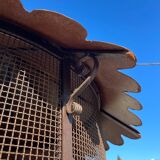 Wrought iron aviary bird cage