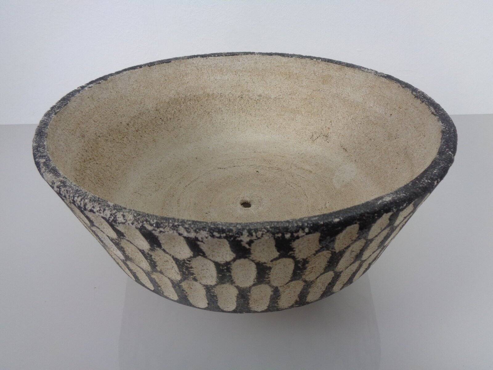 Mid-Century Concrete Planters, 1960s, Set of 2