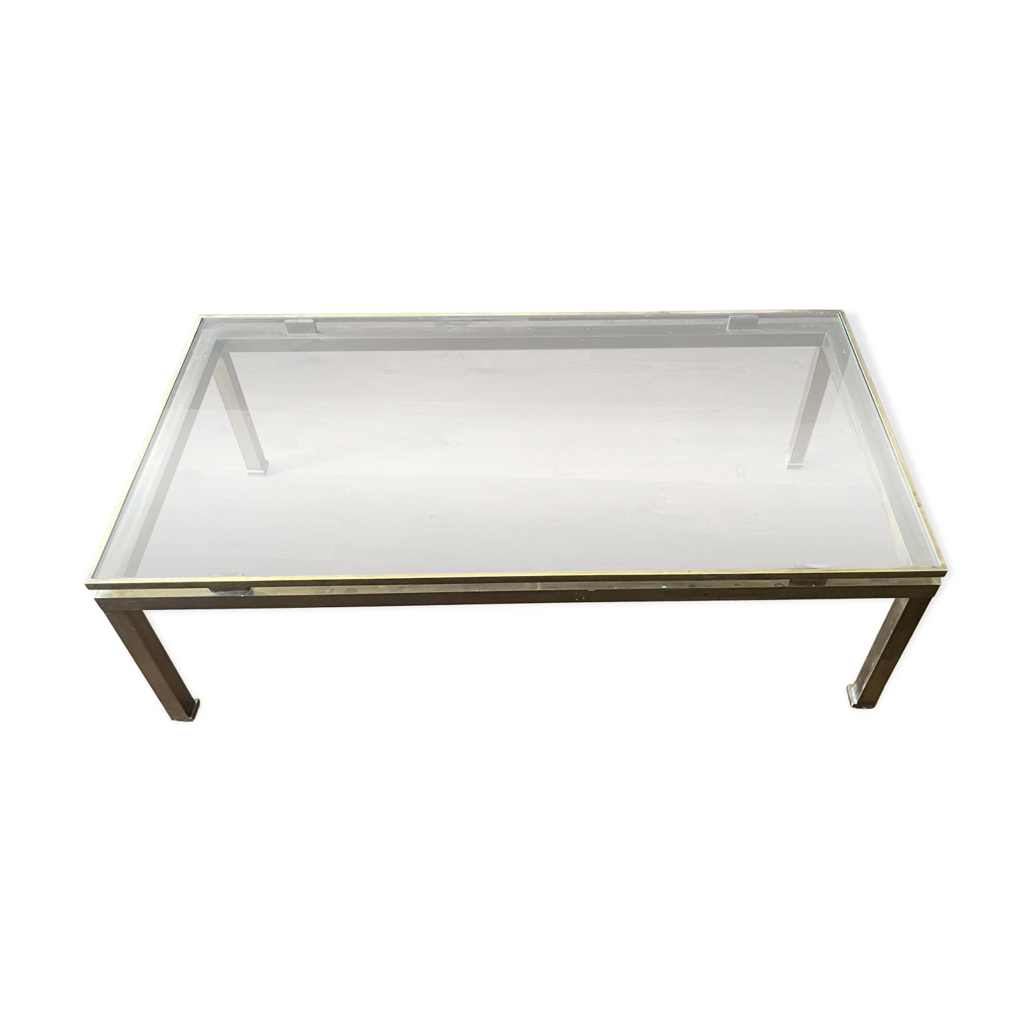 Guy Lefèvre brass coffee table Jansen