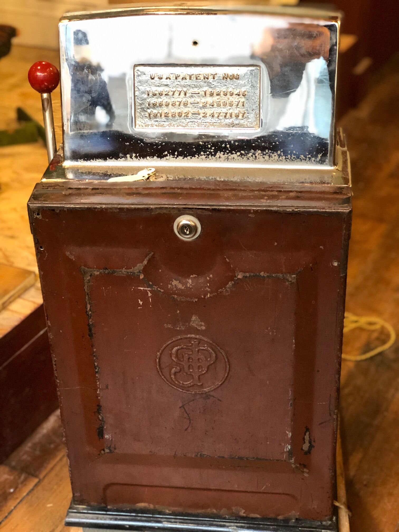 Jennings slot machine at Indian head