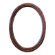 Oval rattan mirror to hang