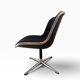 Charles Pollock Knoll Office Chair Black Fabric - Without Armrests