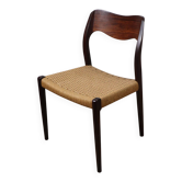 Chaise modèle 71 en teck et corde – Niels Otto Møller – Danemark