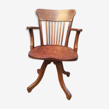 American swivel armchair in oak