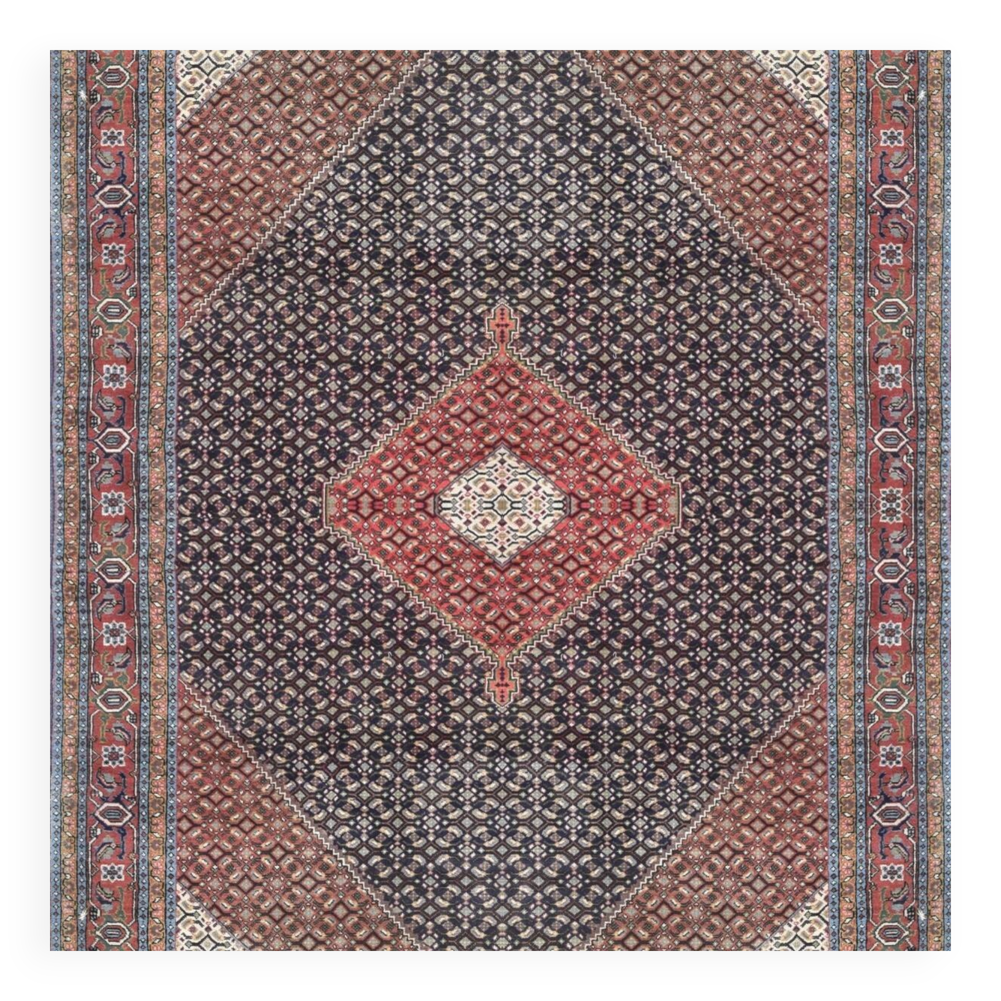 Tapis d'orient persan iran ardabil - dim: 3.00 x 2.00 mètres - "galerie sardje"