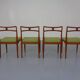 Model 94 Teak Dining Chairs by Johannes Andersen for Christian Linneberg, 1960s, Set of 4
