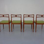 Model 94 Teak Dining Chairs by Johannes Andersen for Christian Linneberg, 1960s, Set of 4