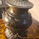 dragon lamp bronze 1900 art nouveau glass replaced very beautiful piece 47x1