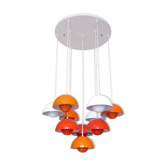 Flowerpot chandelier by Verner Panton for Louis Poulsen 1960