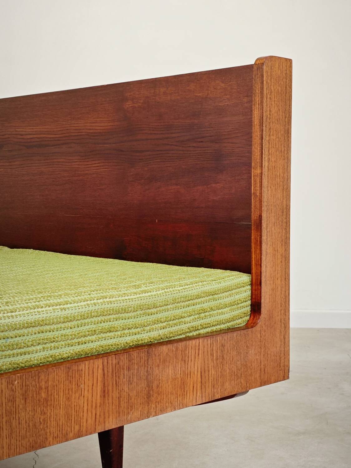 Jitona Sobeslav 1970s Green Fabric Folding Sofa