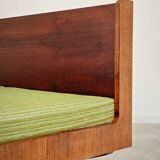 Jitona Sobeslav 1970s Green Fabric Folding Sofa