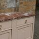 Renovated Art Deco buffet – Beige Paris-Brest & red marble