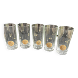 Set of 5 Cinzano aperitif glasses