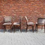 4 Thonet chairs, model Prague n° 811, first half of the twentieth century