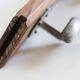 Wall coat rack in wood and metal