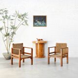 Art Deco Console in Burl Wood, France, 1930s