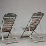 Chairs long time 1900 outside metal