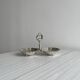 Silver-plated metal presentation dish