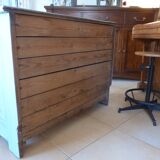 Old patinated buffet