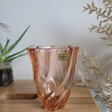 Vase Luminarc tourbillon en verre rose