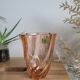 Luminarc tourbillon vase in pink glass