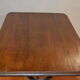 Table bistro with base in cast iron and top in oak