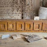 Block of old mailboxes