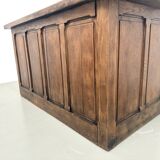 Solid oak trade counter, six drawers, France, circa 1920.