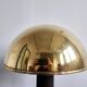 Pair of Mid Century Modern table lamps in brass and leather 1960