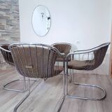 Cantilever chairs Series S by Gastone Rinaldi for Rima 1970s