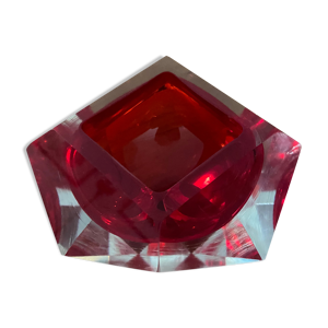 cendrier vide- poche de Flávio Poli en verre de Murano des années 70