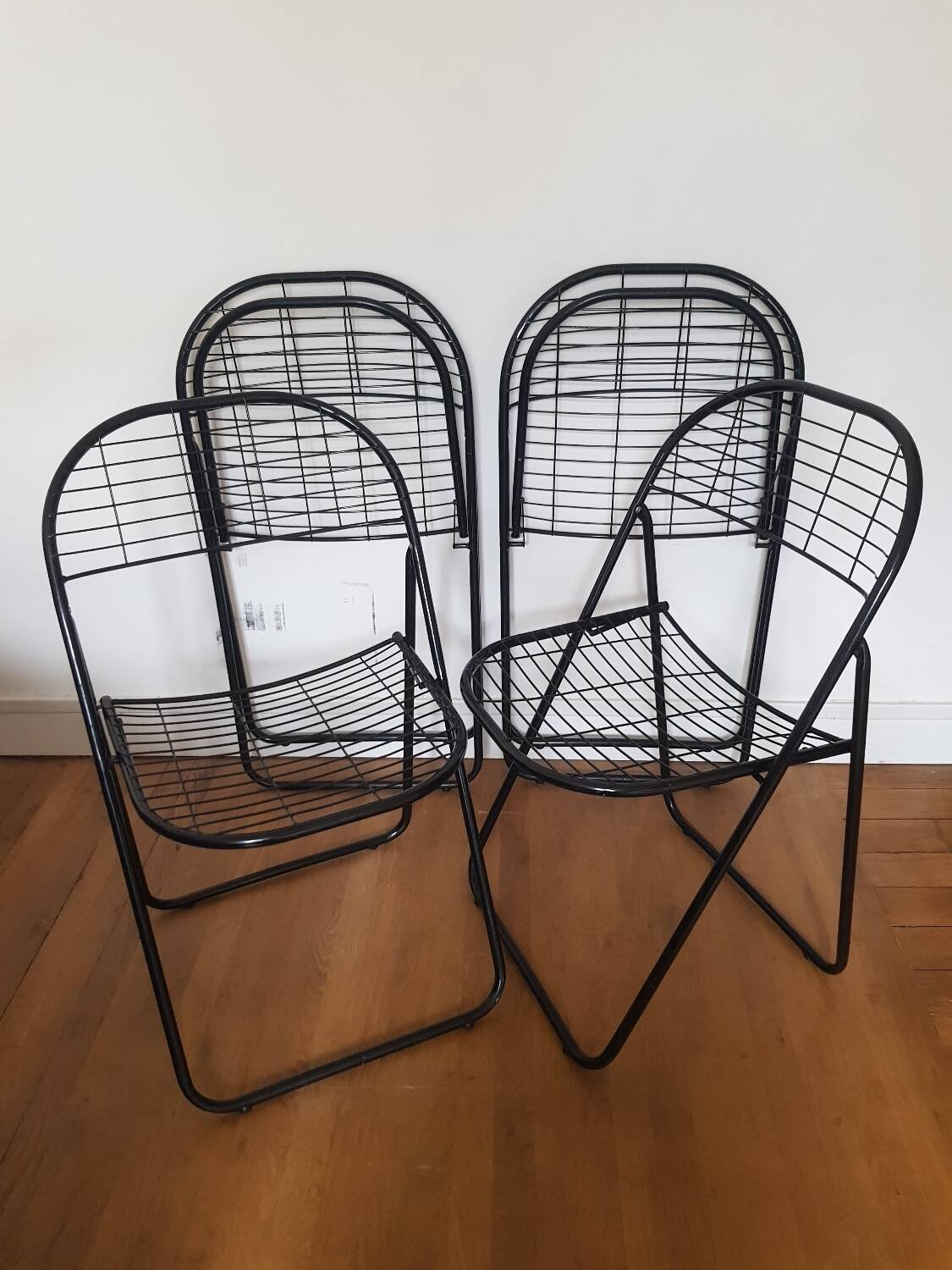 Set of 2 Alland folding chairs by Niels Gamelsgaard