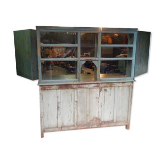 Comptoir vitrine meuble de metier echoppe piece d'origine
