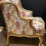 Pair of gilded armchairs