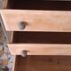 Vintage wood and khaki chest of drawers