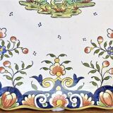 Ancien plat coupe à fruits  Desvres Rouen modèle Blois François 1er