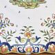Ancien plat coupe à fruits  Desvres Rouen modèle Blois François 1er