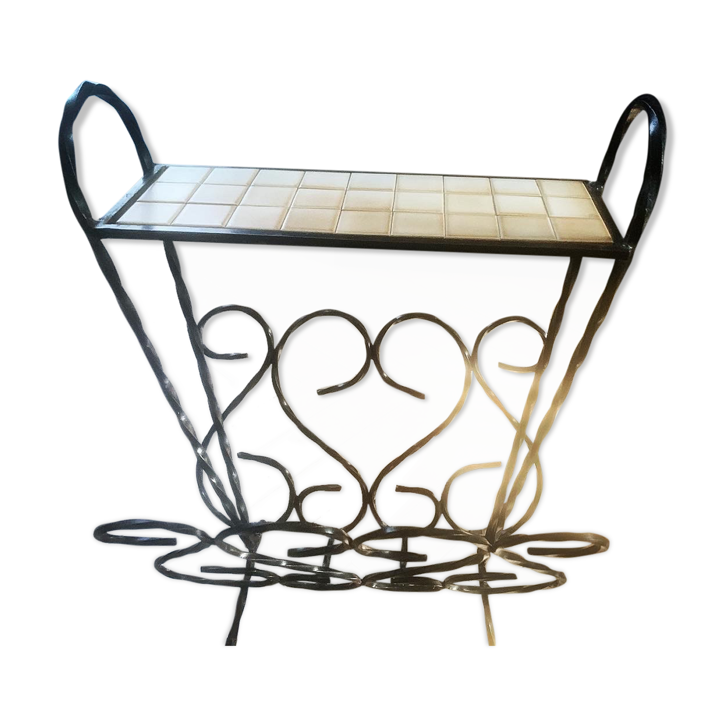 Wrought iron magazine rack